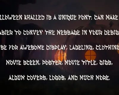 HALLOWEEN KHALLED - Halloween Font