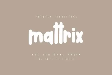 Mattrix - Stylish Sans Serif Font