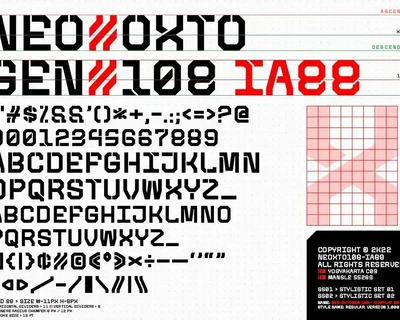 Neo-Oxtogen 108 Font