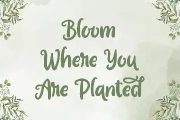 Garden Bloom - Hand Drawn Font