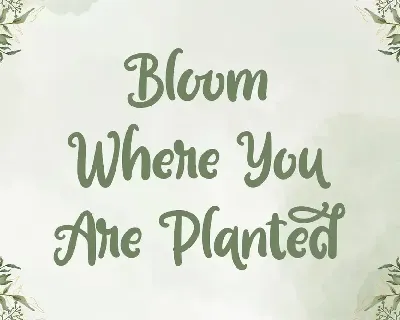 Garden Bloom - Hand Drawn Font