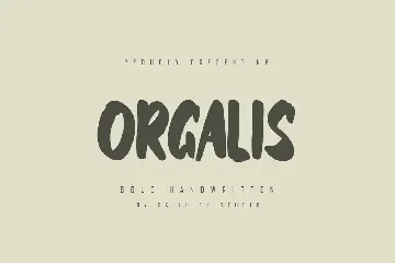 Orgalis - Bold Handwritten Font