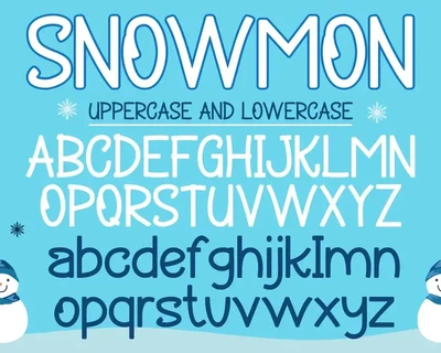 Snowmon - Christmas Display Font