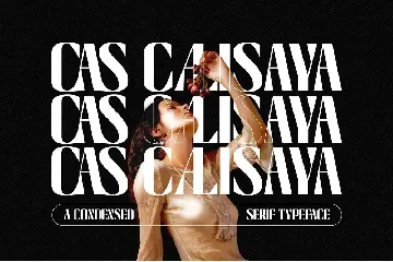 Cas Calisaya Display Condensed font