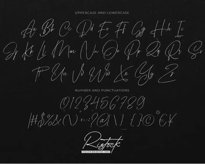Ristock - Stylish Signature Script font