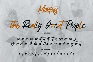 Montass - Quick Brush Font