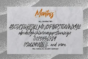 Montass - Quick Brush Font