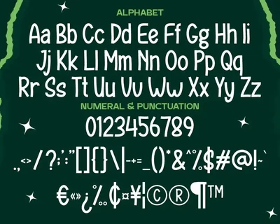 Sunday School - Christmas Display Font