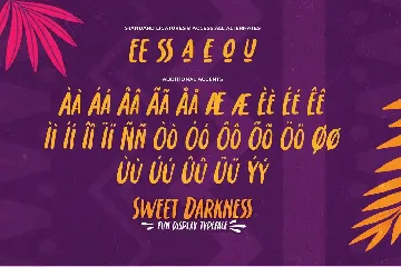 Sweet Darkness - Fun Display Typeface font