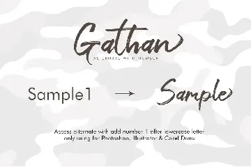 Gathan font