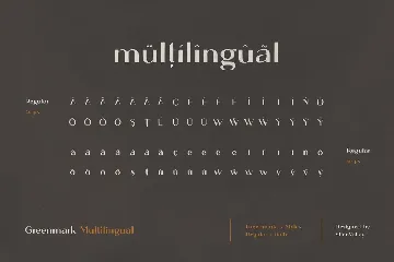 Greenmark - Handcrafted Sans Serif font