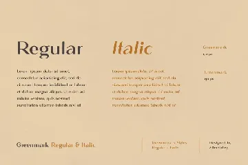 Greenmark - Handcrafted Sans Serif font