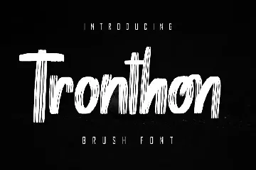 Tronthon Brush Font
