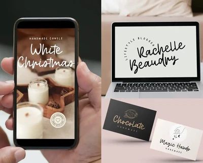 Sugar and Spice Minimal Handwritten Font Duo