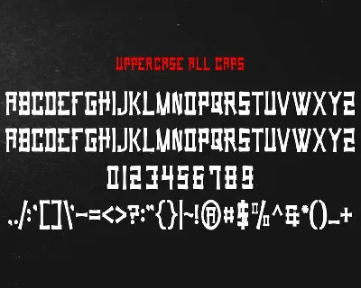 Ninja Flack font