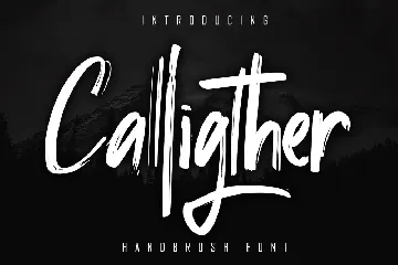 Calligther Handbrush Font