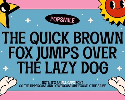 Popsmile - Retro Pop Fonts