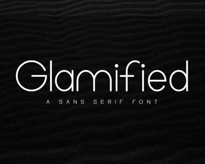 Glamified - Advertisement Font