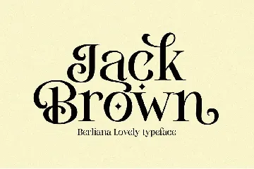 Berliana Lovely font