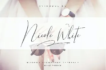 NicoleWhite â€¢ 8 Pretty Font