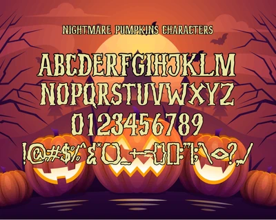 Nightmare Pumpkins font