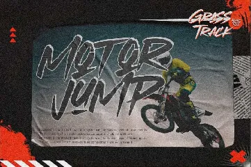 Grasstrack - Rough Brush Font