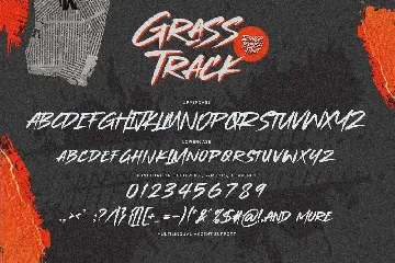 Grasstrack - Rough Brush Font