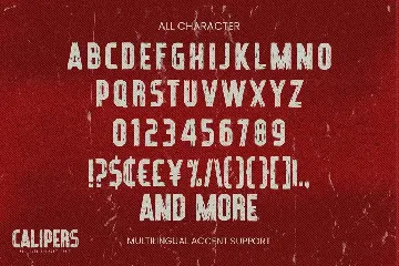 CALIPERS - All Caps Display Font