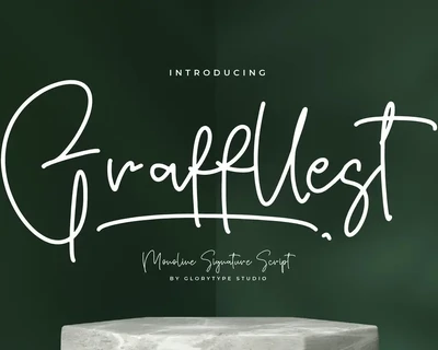 Graffllest Monoline Signature Script Font