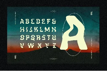 Gilest - A Psychedelic Distort Font