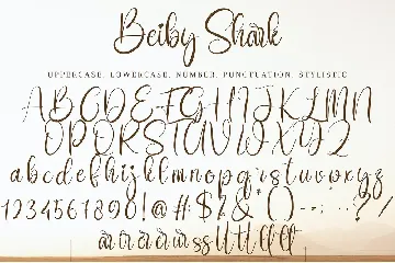 Beiby Shark font