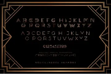 DECORÃ - Geometric Art Deco Font