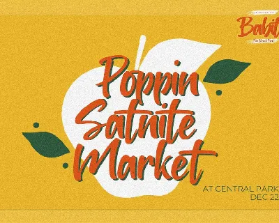 Babitta - Fun Brush Font