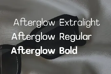 Afterglow Modern Minimal Sans Serif Font