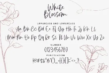 White Blossom font