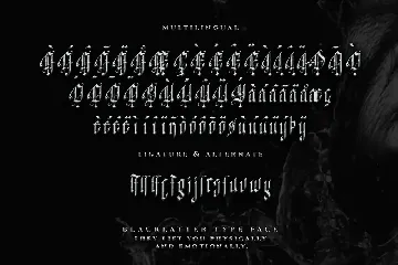 Antithesis Letter - Blackletter Typeface font