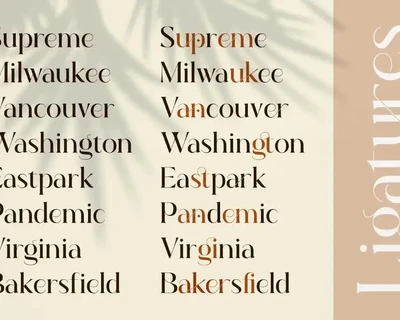 stangith - Modern Display Serif font