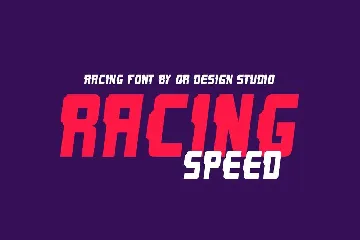 Dead Racing font