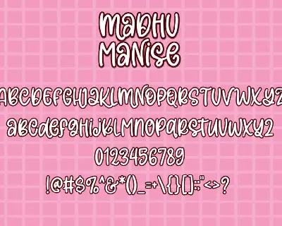 Madhu Manise font