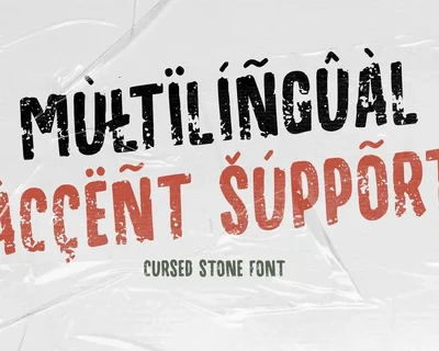 Cursed Stone font
