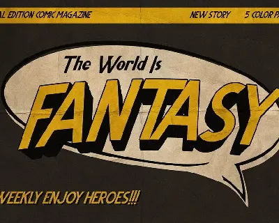 Shutter Speed â€“ A Retro Comic Font