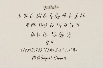 Kallisha - Handwritten Font