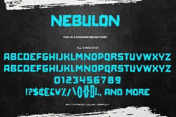 NEBULON - This Is Modern Brush Font