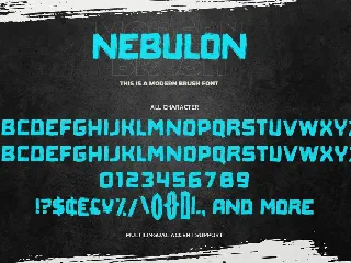 NEBULON - This Is Modern Brush Font