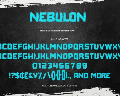 NEBULON - This Is Modern Brush Font