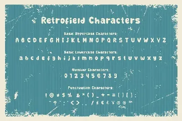 Retrofield - Funky Old Vintage Retro Font