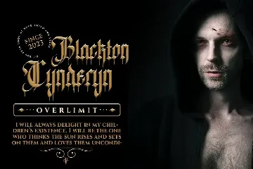 Bleeding Vampire - Blackletter Typeface font