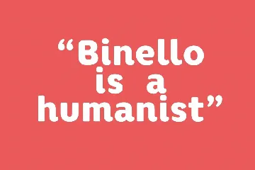 Binello Soft Humanist Sans Display Font