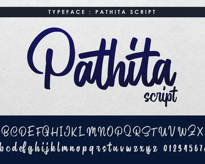 Script Font - Pathita