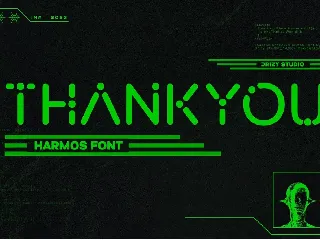 Harmos - Techno Sci-fi Font